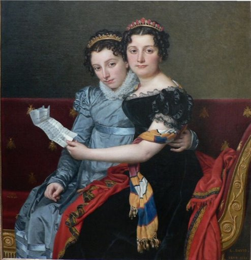 Zénaïde et Charlotte Bonaparte - Par Jacques Louis David - 1821